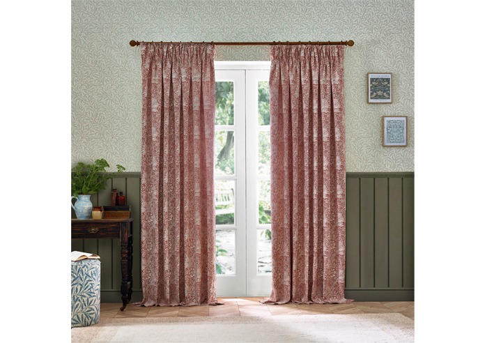 Marigold Pencil Pleat, Russet - Ready Made Curtains - Image 7